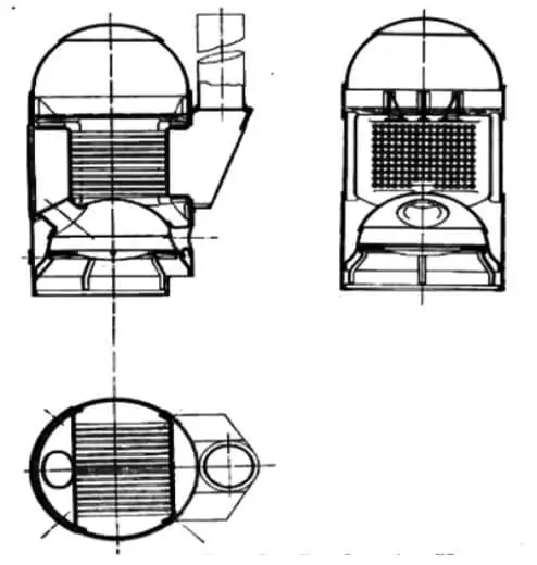 2-D Sketches of the Cochran Boiler
