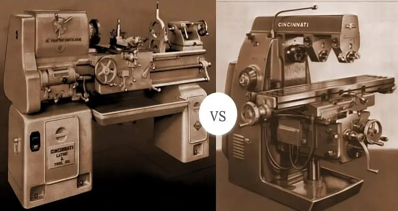 featured image for lathe machine vs milling machine