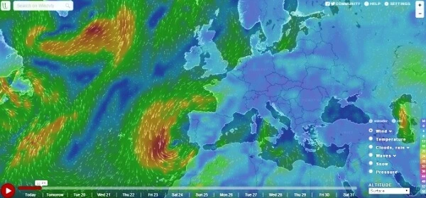 simulation of weather forecast